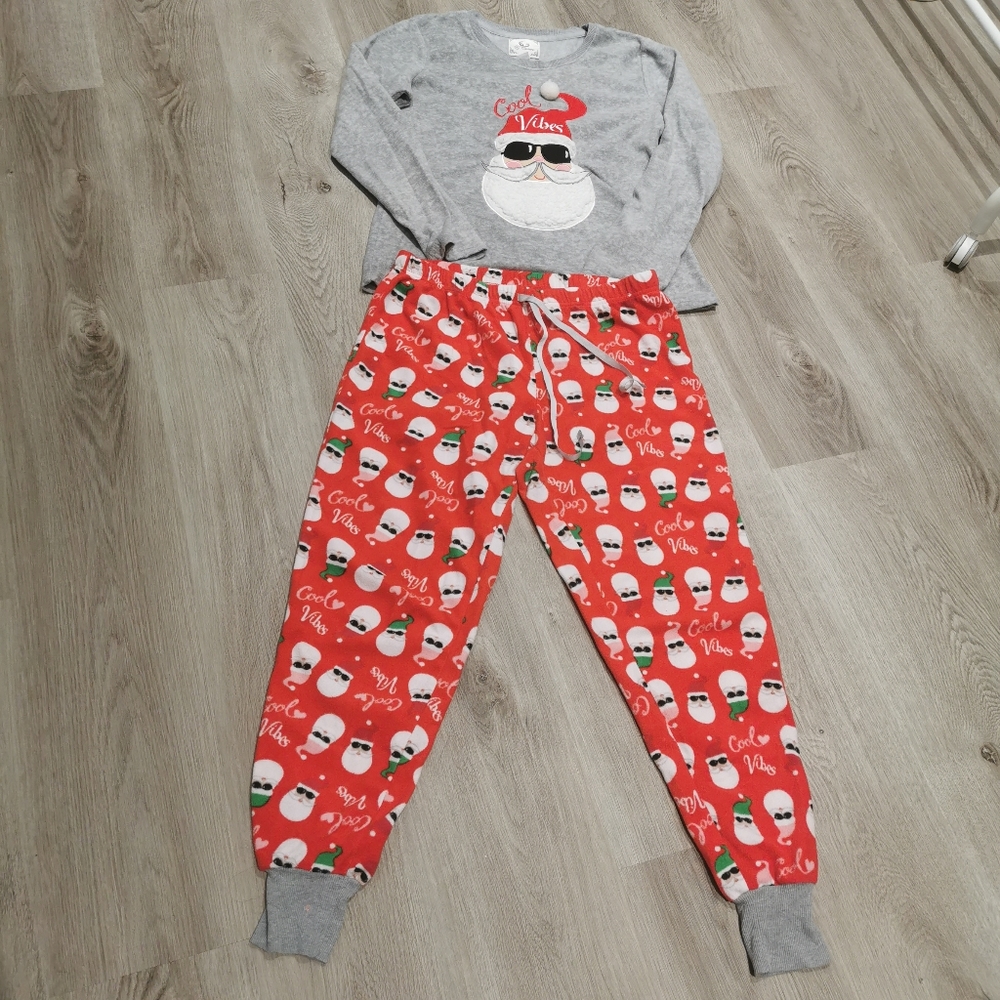 PJ Couture Cool Vibes Santa Fleece Pajamas